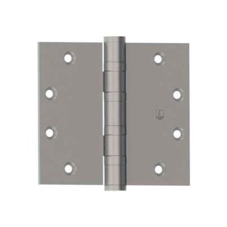 HAGER COMPANIES Bb1168 Full Mortise, Five Knuckle, Ball Bearing, Heavy Weight Hinge 4.5" X 4.5" Us26d Etw4 1168B0045004526D00N
